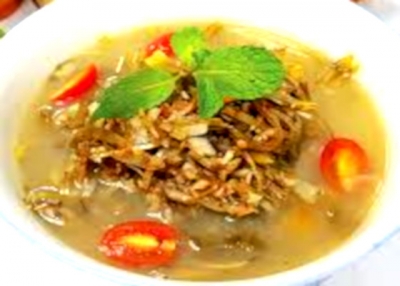 သက်သတ်လွတ်သမားများအတွက်  ငှက်ပျောဖူးဟင်းချို