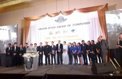 Grand Wynn Group of Companies မွ လုပ္ငန္းရွင္ႀကီးမ်ားႏွင့္ အေရာင္းကိုယ္္စားလွယ္ႀကီးမ်ားအား ဂုဏ္ျပဳဆုခ်ီးျမွင့္ခဲ့သည့္ The Best Customer Award အခမ္းအနား