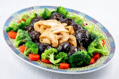 Chinese Style ပန္းေဂၚဖီစိမ္းႏွင့္ မိႈေကာ္ရည္ဟင္း