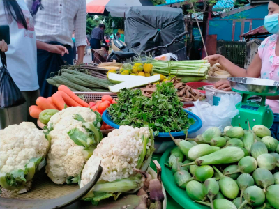 ရခိုင်တွင် ဟင်းသီးဟင်းရွက်နှင့် သစ်သီးဝလံများအား ပြည်မဘက်မှ ၁ ရက်လျှင် ကျပ်သိန်း ၈၀၀ ဖိုးခန့် ဝယ်ယူသုံးစွဲနေရ