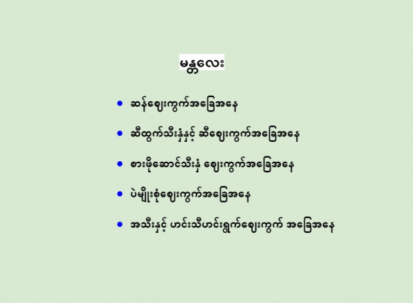မန္တလေးဈေးကွက် ဆန်နင့်ပဲ အမျိုးမျိုး အပါအဝင် စိုက်ပျိုးရေးထုတ်ကုန် ရောင်းဝယ်ဖောက်ကားမှု အခြေအနေများ
