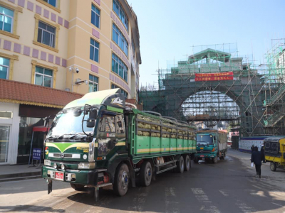 ဆန်တင်ကုန်ကားတွေ အဓိကသွားတဲ့ လွယ်ဂျယ်နယ်စပ်ဂိတ် ယာယီပိတ်