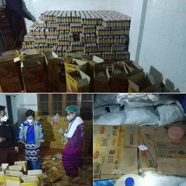 မန္တလေးမြို့တွင် အချိုရည်နှင့် ကော်ဖီအတု ပြုလုပ်ဖြန့်ဖြူးရောင်းချနေသူများကို အမှုဖွင့်အရေးယူ