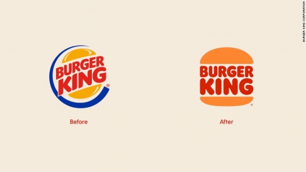 Burger King ရဲ့ လိုဂိုဒီဇိုင်းအသစ် ပြောင်းလဲမှု