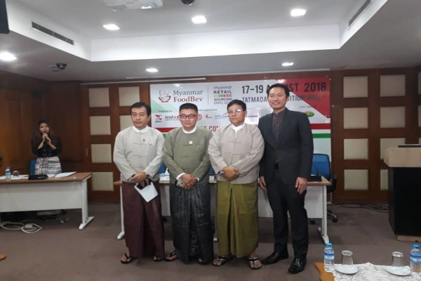 ပဥၥမအႀကိမ္ေျမာက္ Myanmar FoodBev ႏွင့္ တတိယအႀကိမ္ Myanmar Retail Sourcing Expo 2018 သတင္းစာရွင္းလင္းပြဲ