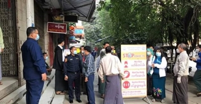 အဆင့်မြင့်ဈေးချိုတော်နှင့် တိုက်တန်းကြီးဈေးရုံအသီးသီး ရောဂါကာကွယ်ရေးအစီအမံများဖြင့် ပြန်လည်ဖွင့်လှစ်ခွင့်ပြုရေးစစ်ဆေ
